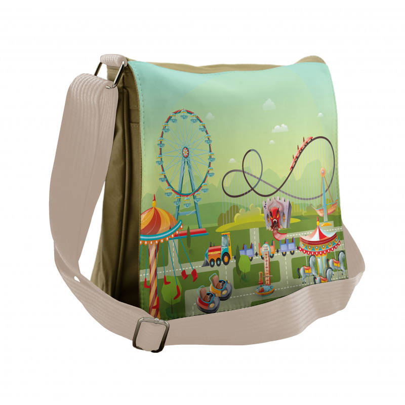 Circus Composition Messenger Bag