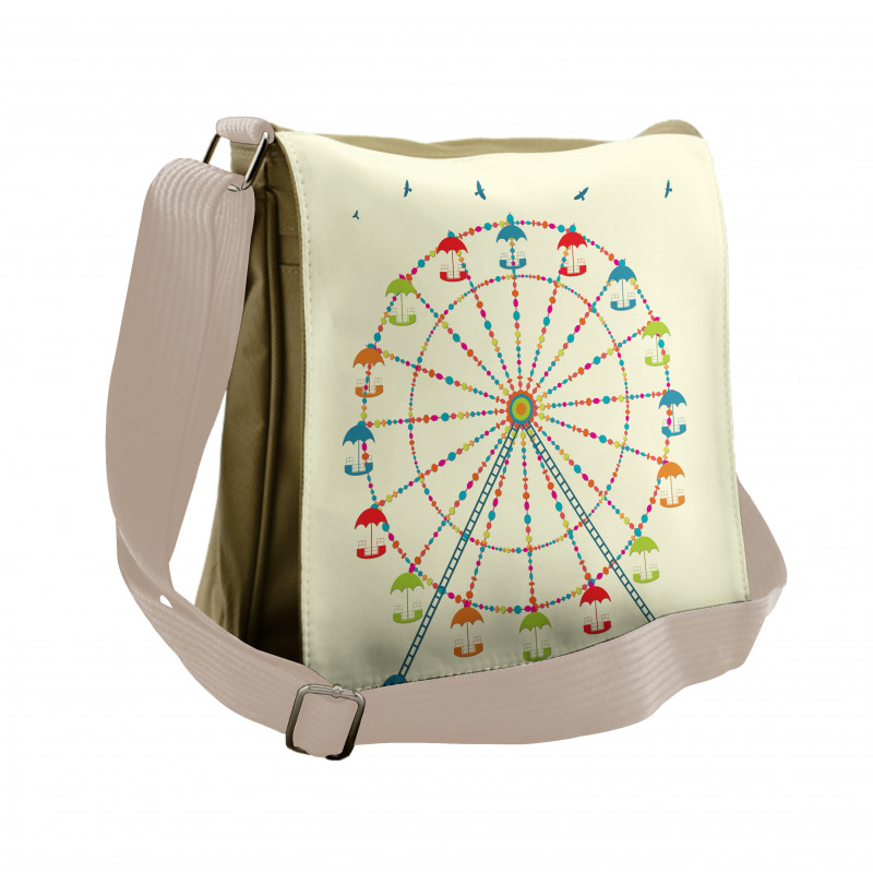 Colorful Structure Messenger Bag