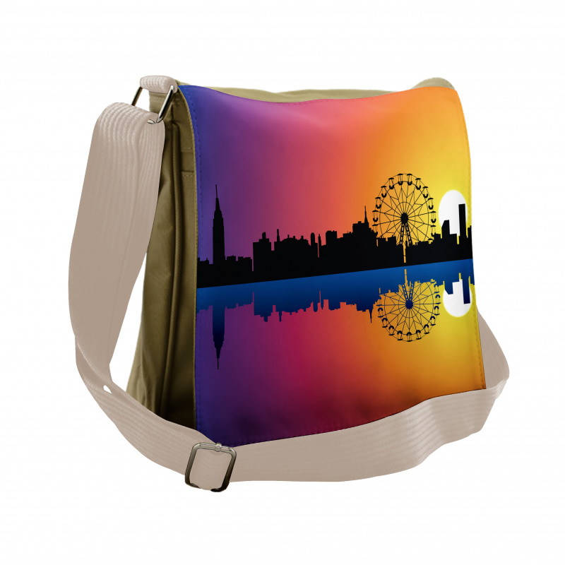 Skyline at Sunset Messenger Bag