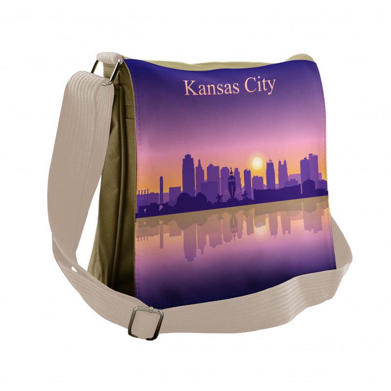 Downtown Cityscape Messenger Bag