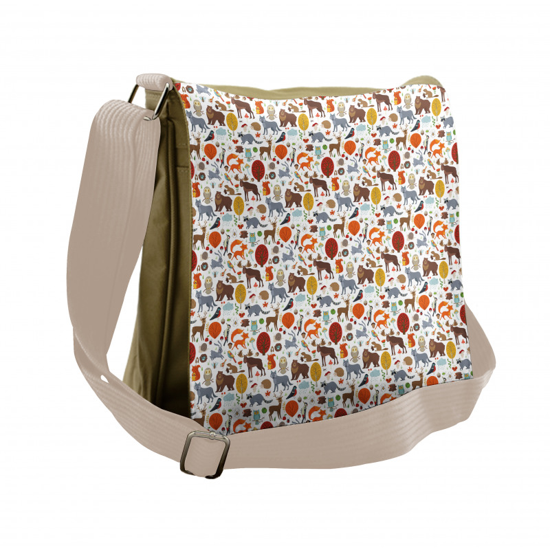 Woodland Animals Messenger Bag