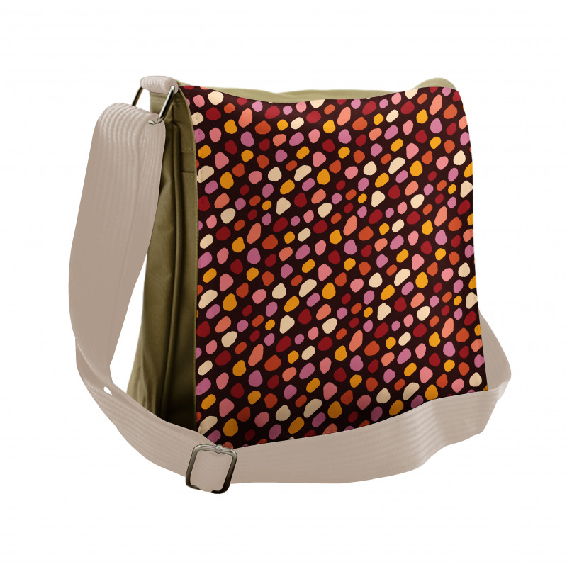 Deformed Spot Shapes Messenger Bag