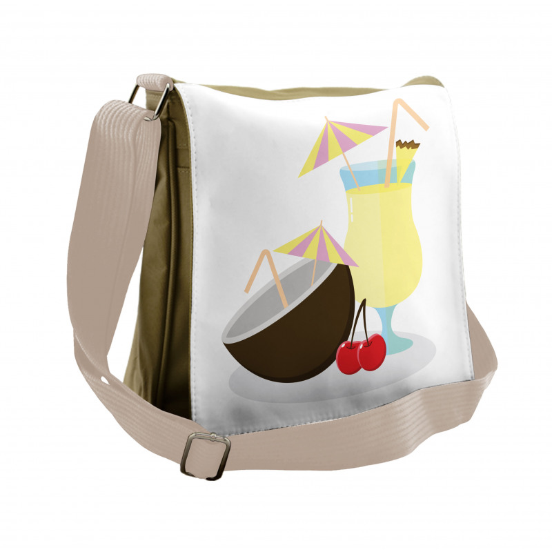 Pina Colada Cocktail Messenger Bag