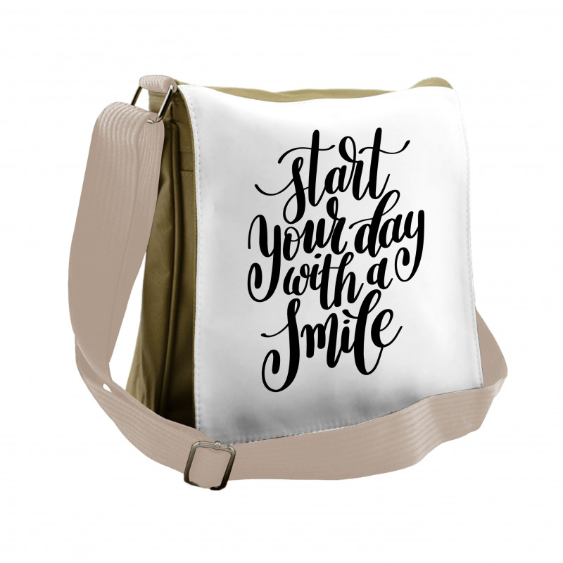 Positive Thoughts Sign Messenger Bag