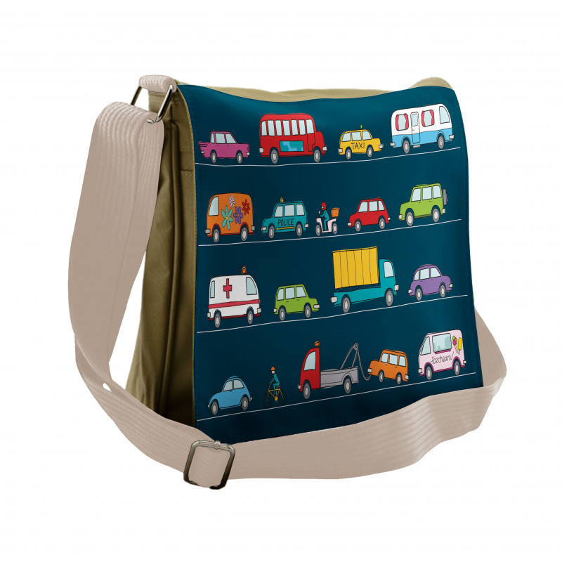 Trucks Van Bikes Messenger Bag