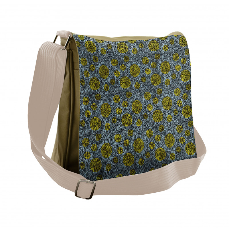 Circular Movement Dot Messenger Bag