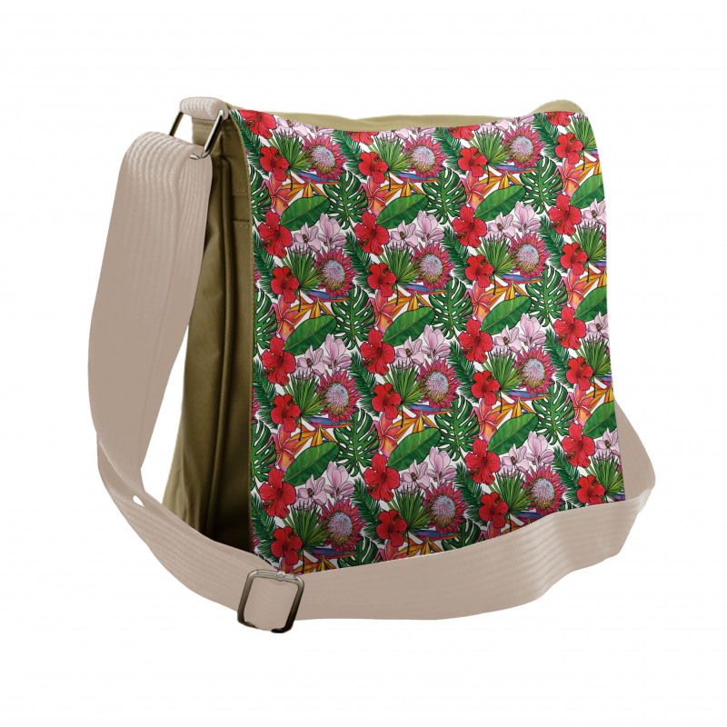 Exotic Botany Concept Messenger Bag