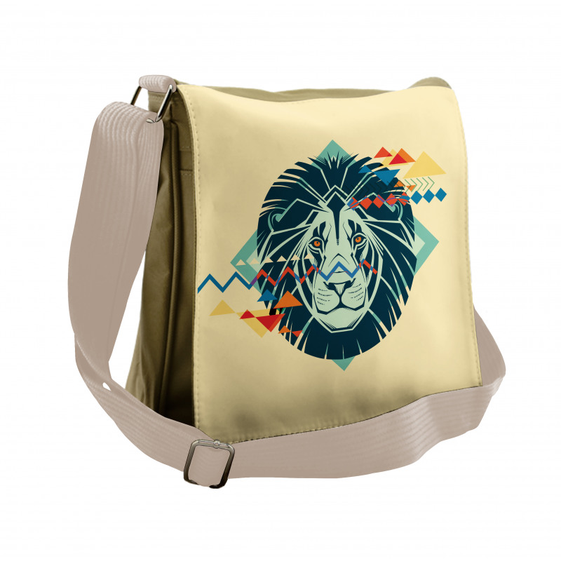 Modern Animal Portrait Messenger Bag