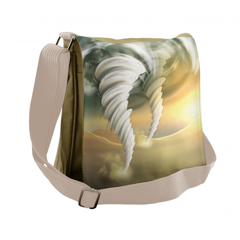 Abstract Hurricane Swirls Messenger Bag