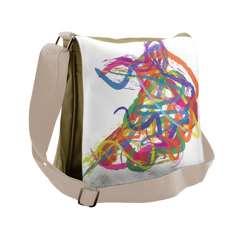Abstract Art Dancer Messenger Bag