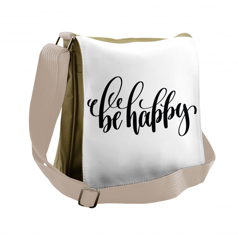 Words in Art Form Messenger Bag