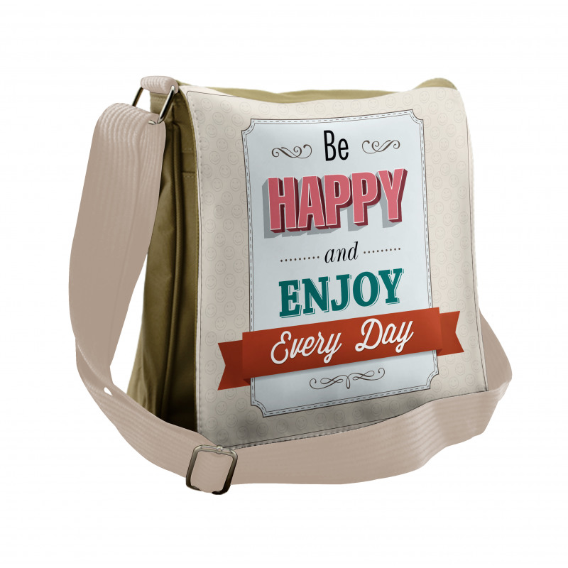 Enjoy Everyday Vintage Messenger Bag