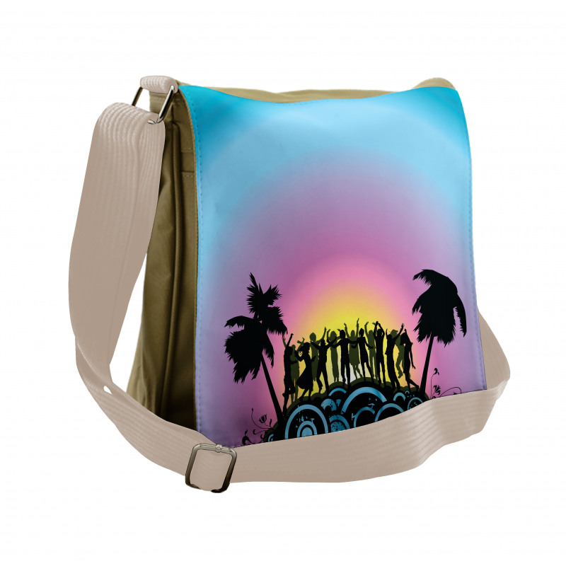 Joyful Dancing People Messenger Bag