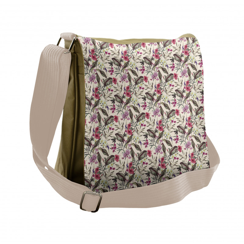 Exotic Aloha Hibiscus Messenger Bag