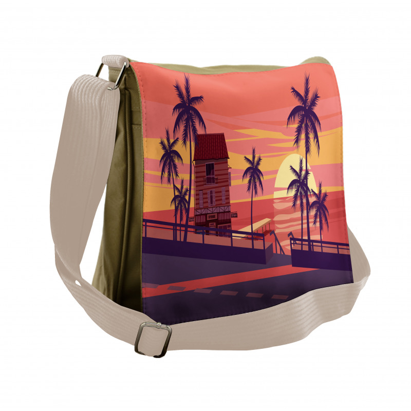 Sunset by the Road Messenger Bag