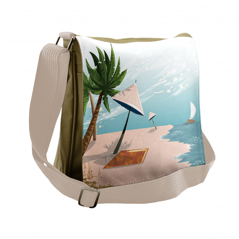 Beach Landscape Paradise Messenger Bag