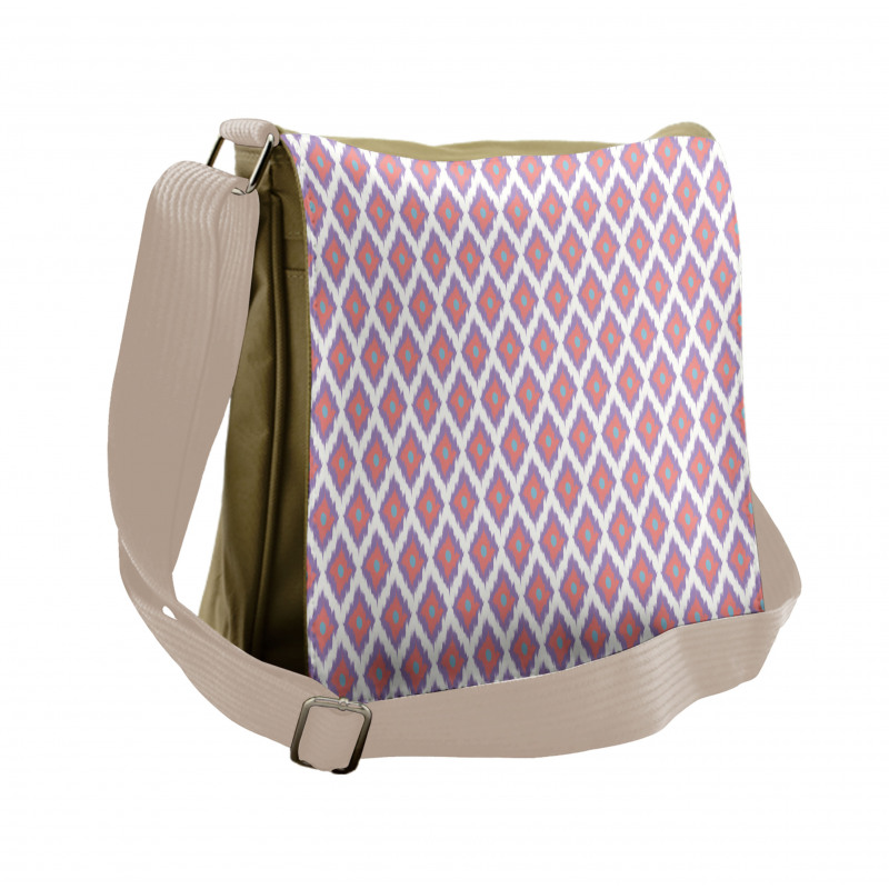 Classical Boho Pastel Tones Messenger Bag