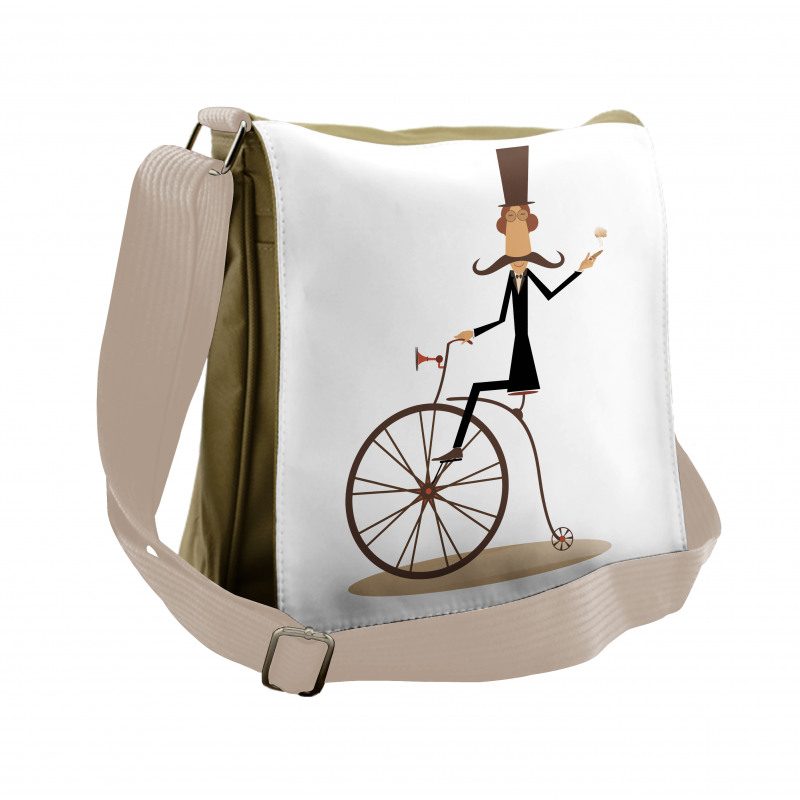 Gentleman Mustache Retro Bike Messenger Bag