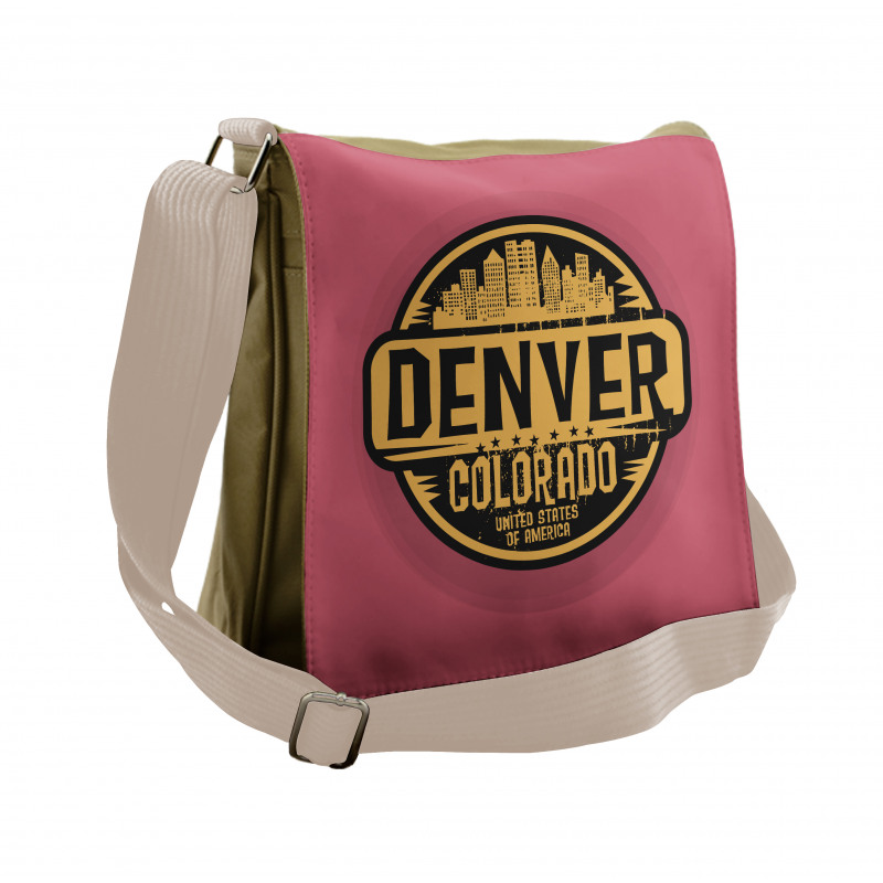 Denver Grunge Urban City Messenger Bag