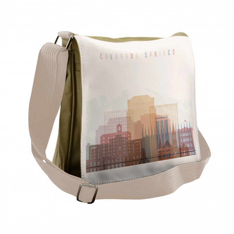 Colorado Springs Skyline Messenger Bag