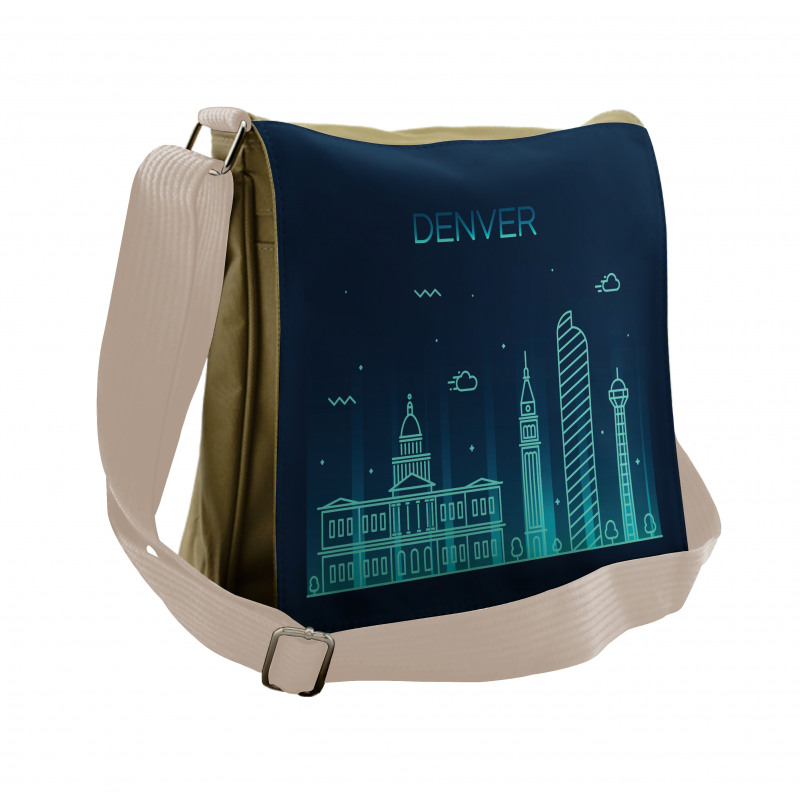 Denver Metropolis Landmark Messenger Bag