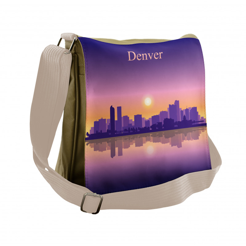 Dramatic Colorado Sunset Sky Messenger Bag