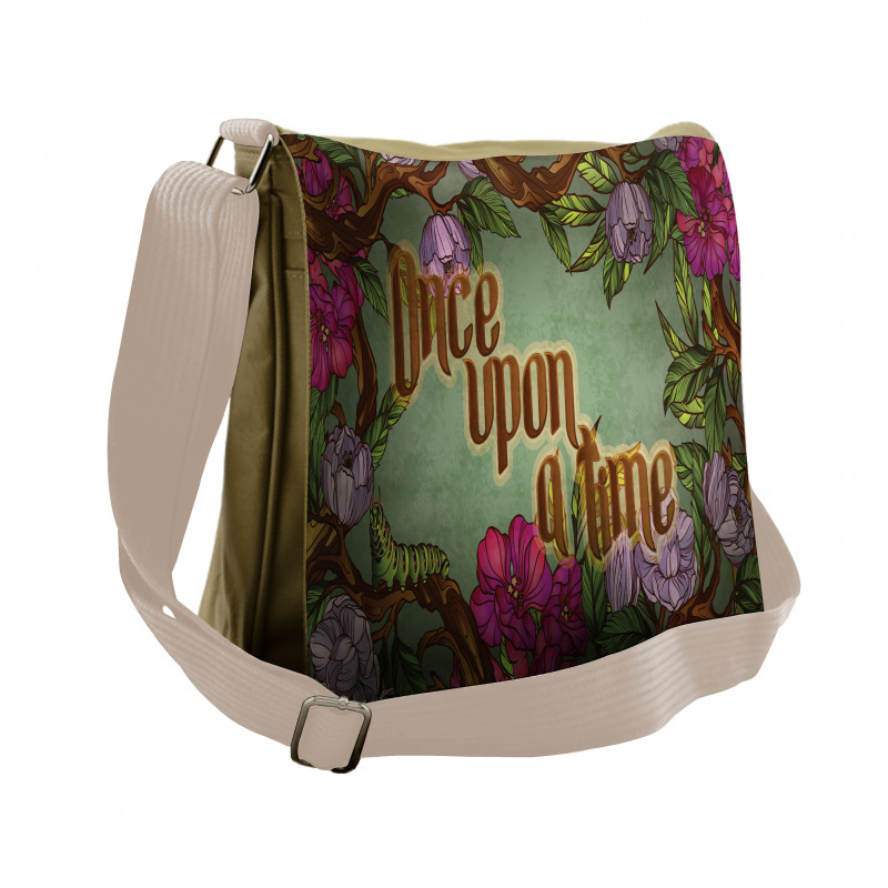 Caterpillar Flower Messenger Bag