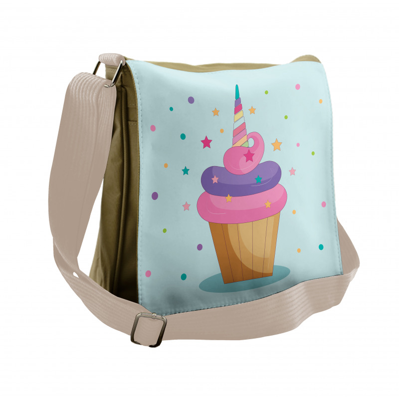 Unicorn Cake Fairy Rainbow Messenger Bag