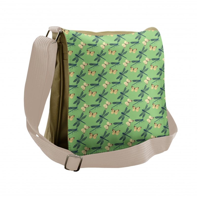 Insects and Butterflies Messenger Bag