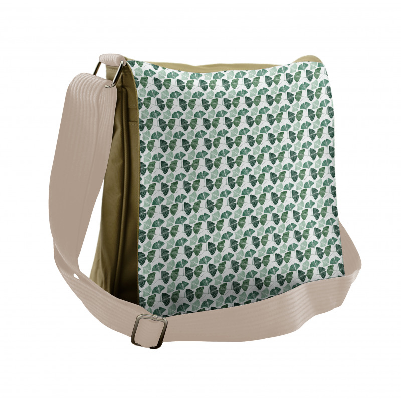 Biloba Tree Leaves Foliage Messenger Bag