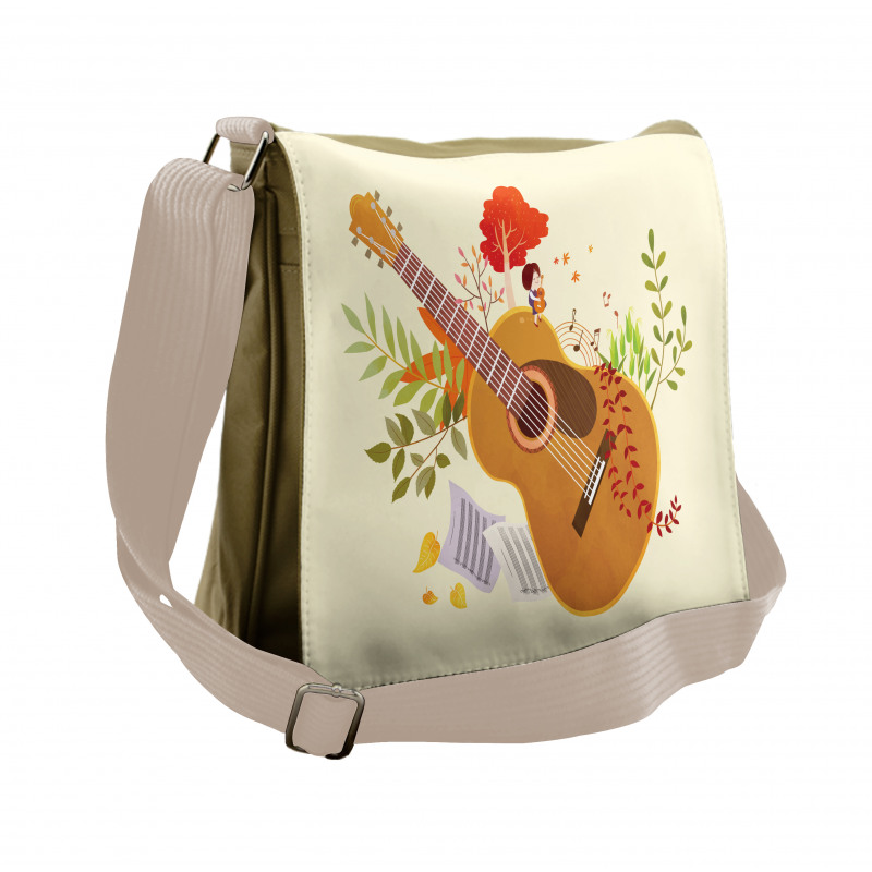 Spring Guitar Composition Messenger Bag