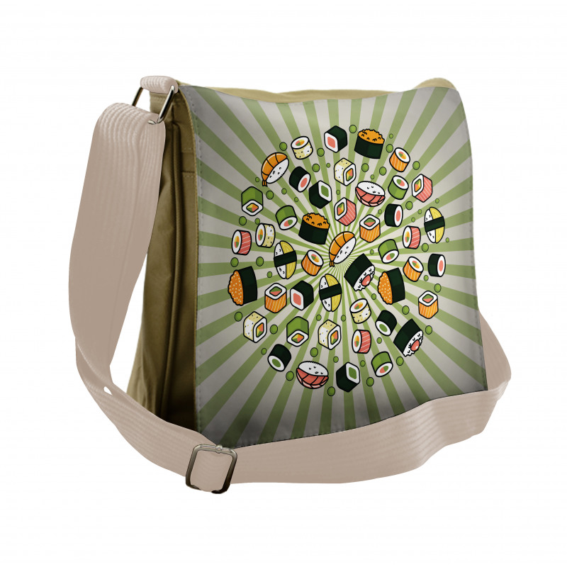 Manga Style Japanese Food Messenger Bag