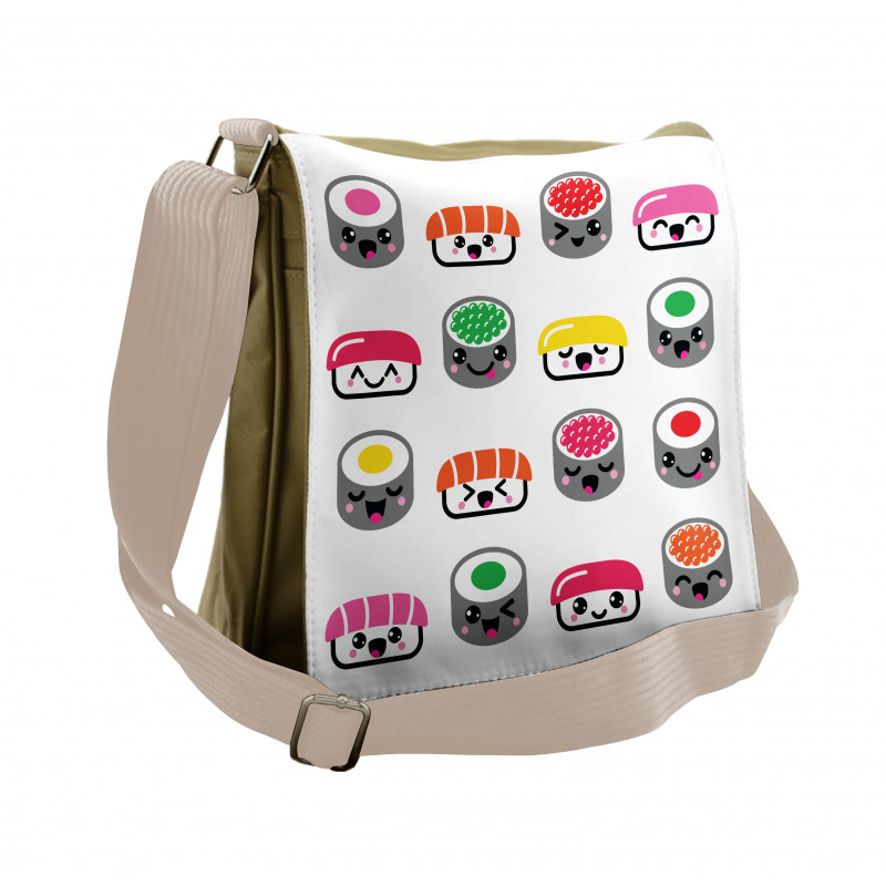 Kawaii Style Sushi Messenger Bag