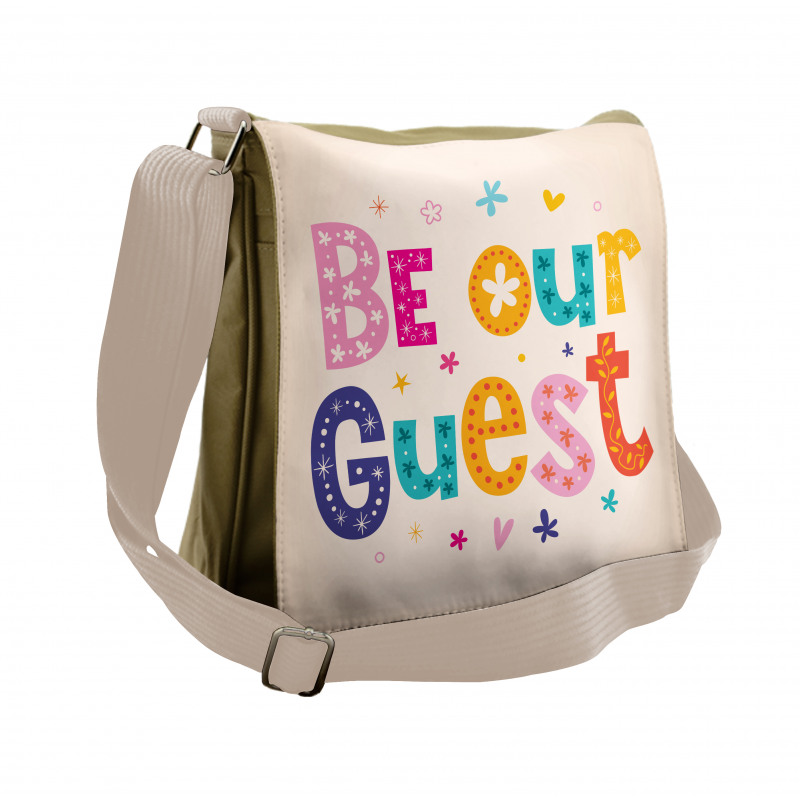 Cheery Colored Letters Messenger Bag