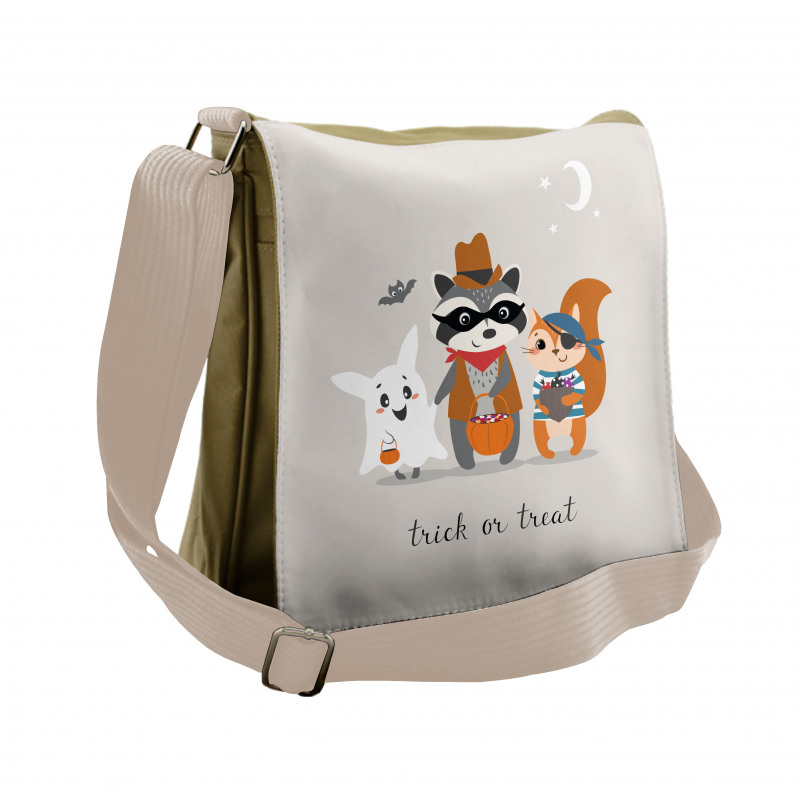 Trick Treat Happy Halloween Messenger Bag