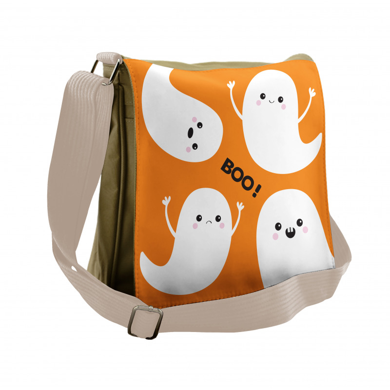 Flying Ghost Spirit Character Messenger Bag