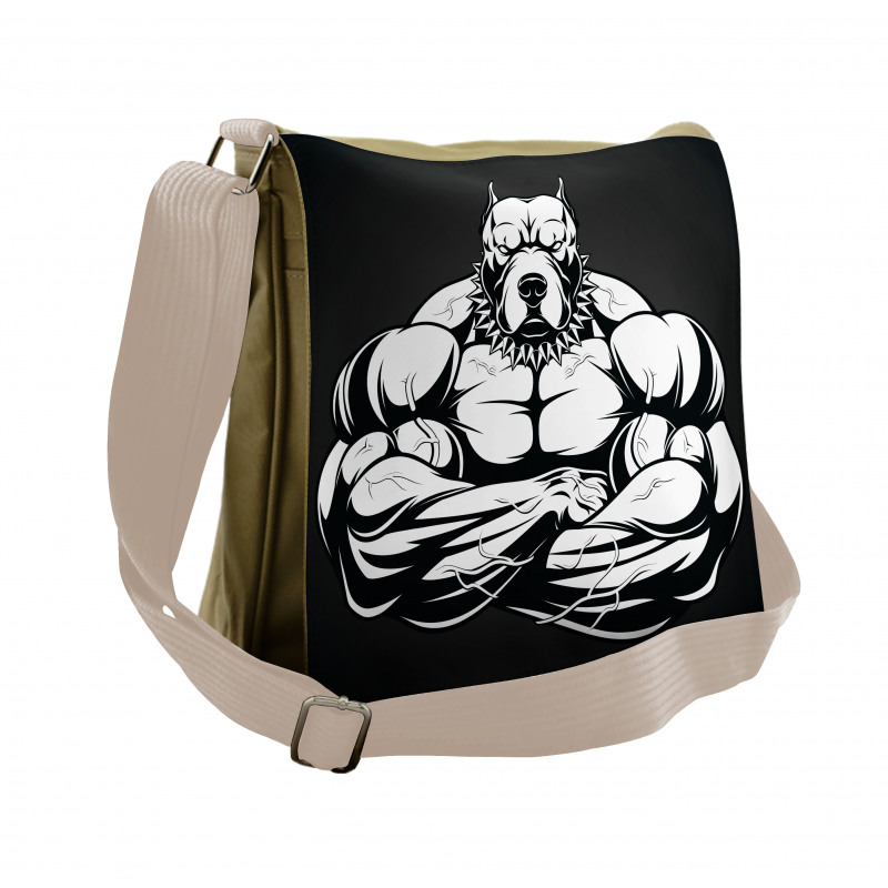 Biceps Bodybuilder Animal Messenger Bag