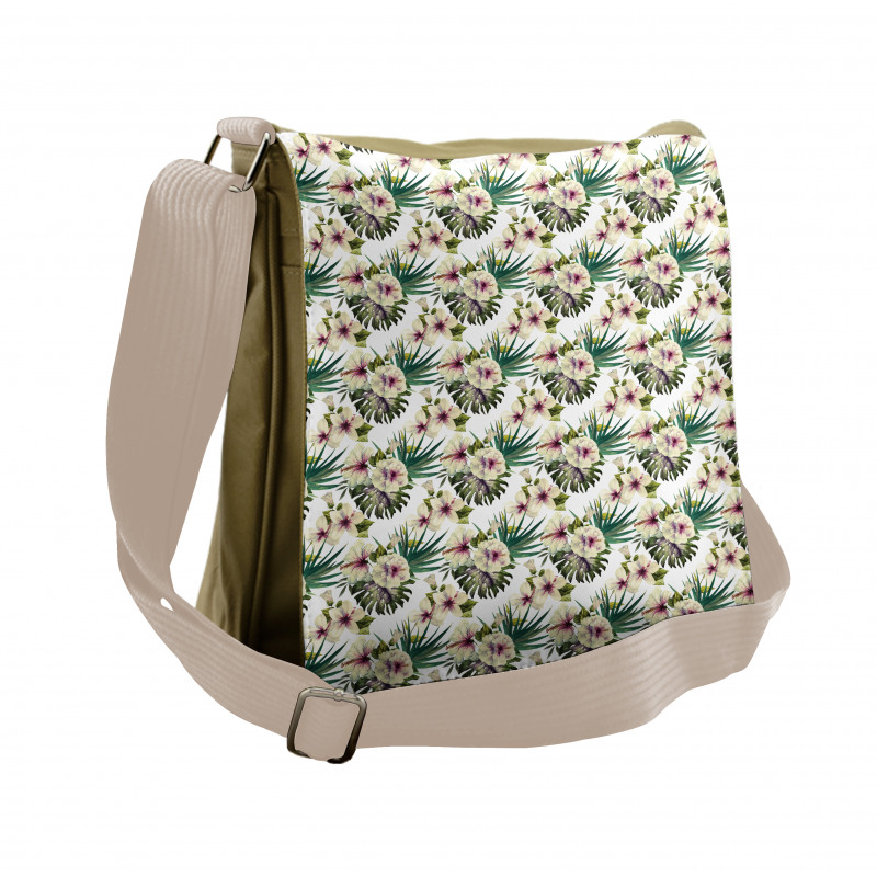 Romantic Jungle Flourish Messenger Bag