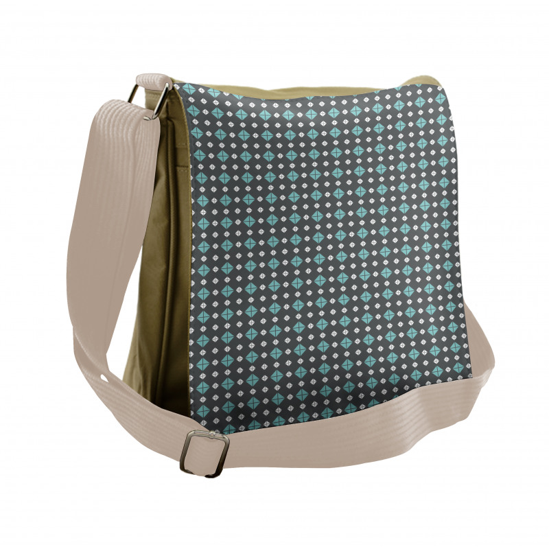 Triangles Diamond Shapes Messenger Bag