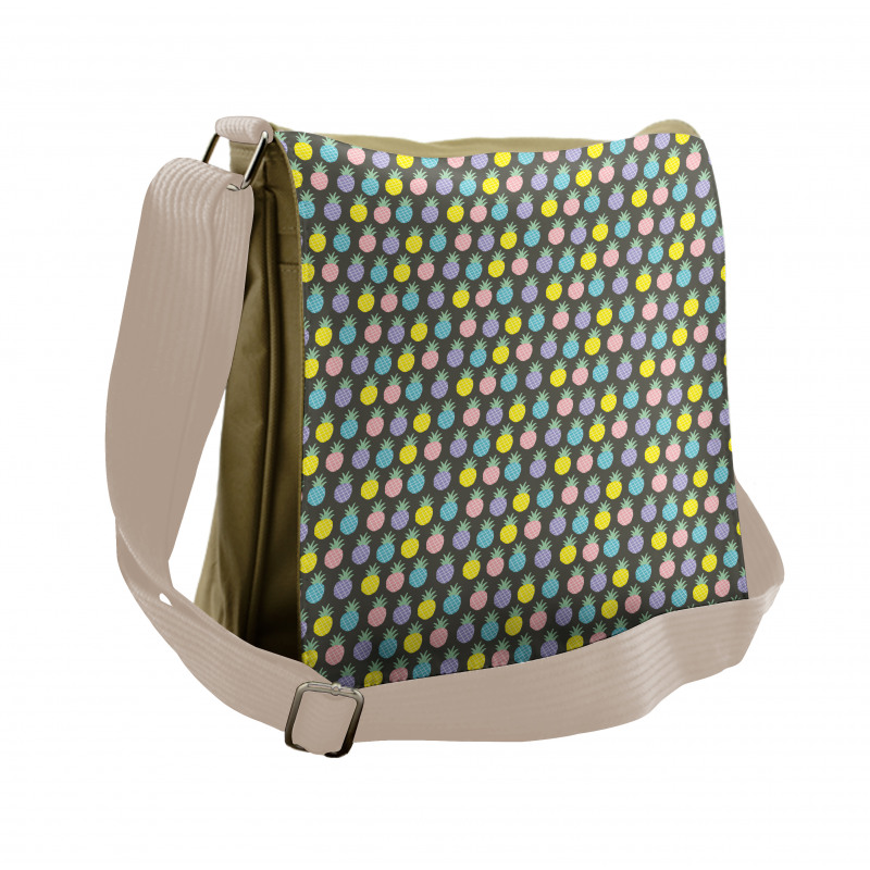 Colorful Pineapples Messenger Bag