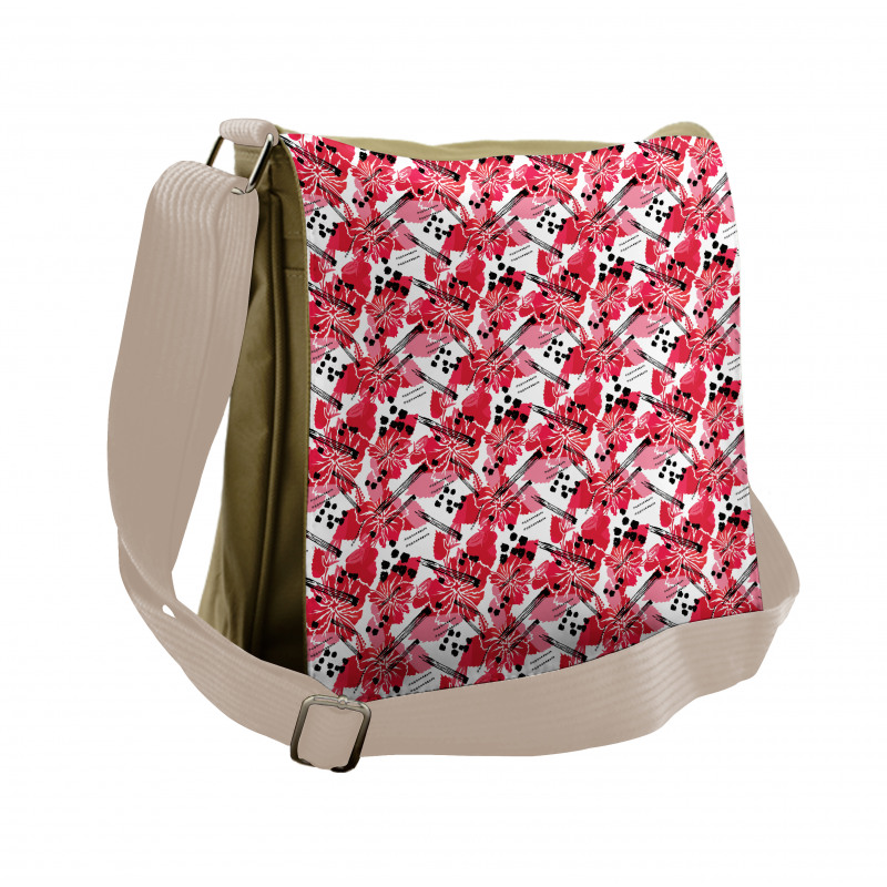 Flower of Hawaiian Jungles Messenger Bag