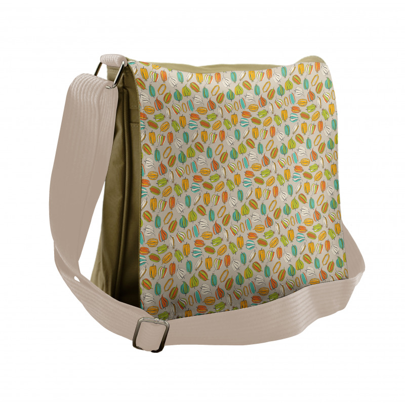 Tropical and Colorful Plants Messenger Bag