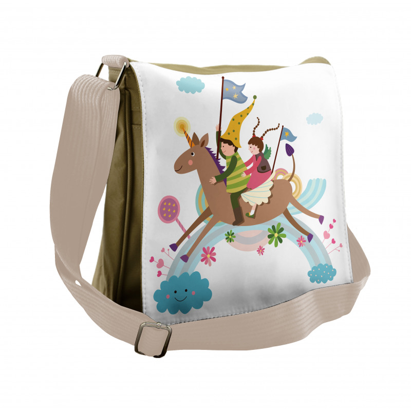 Fairy Cartoon Composition Messenger Bag