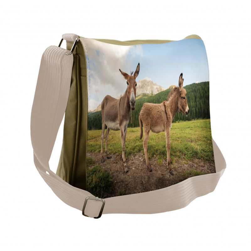 Dolomites Italy Countryside Messenger Bag