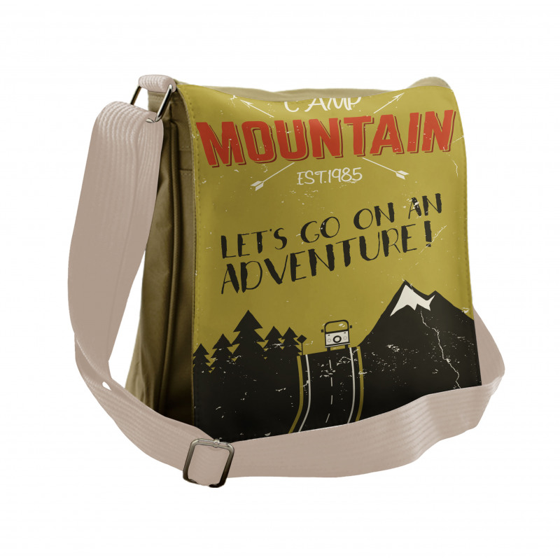 Lets Go on an Adventure Words Messenger Bag