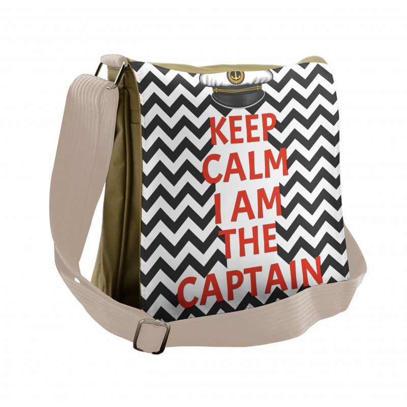 Keep Calm I am Captain Messenger Bag