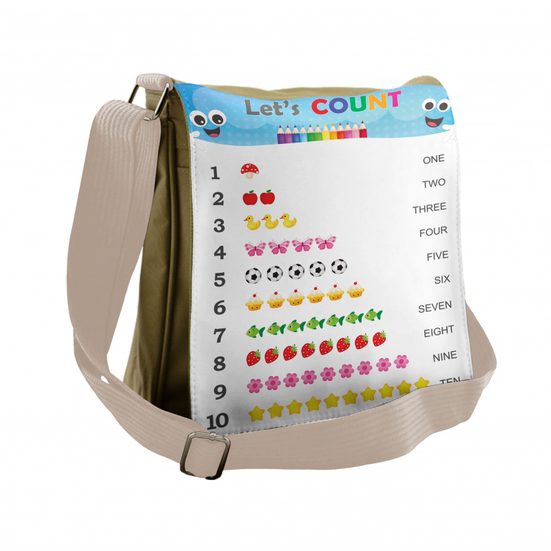 Count to Ten Learning Messenger Bag