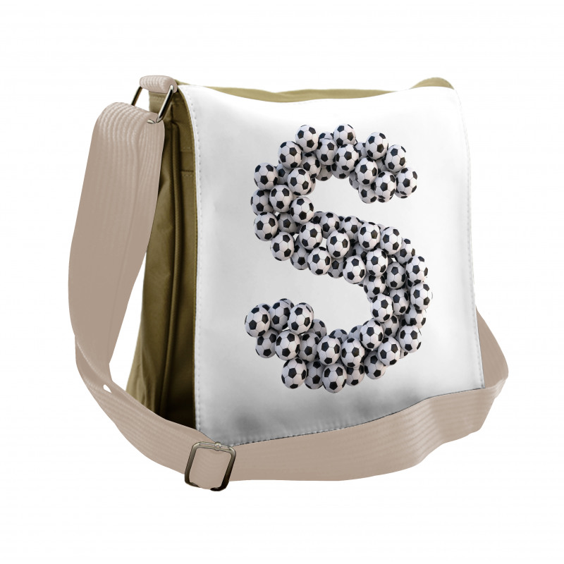 Hexagon Pattern Balls Messenger Bag