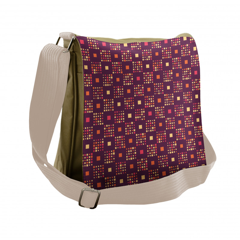 Vivid Pastel Square Messenger Bag