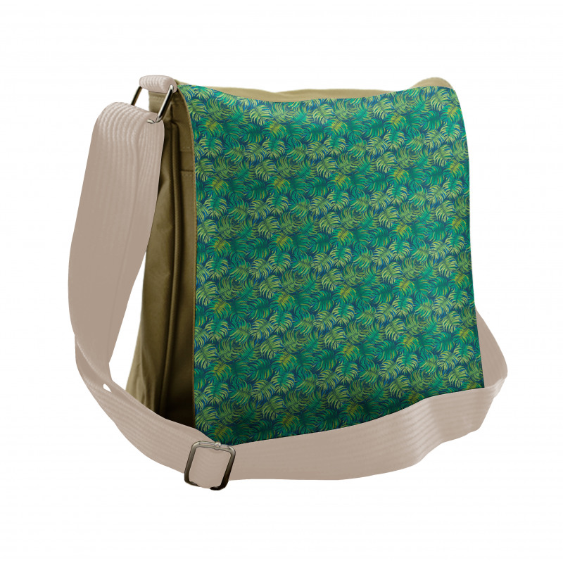 Hawaiian Tropical Foliage Messenger Bag